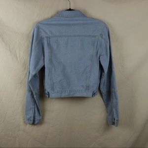 Light wash blue denim jacket